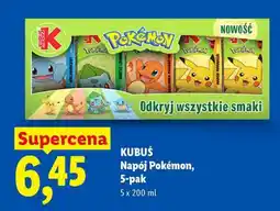 Lidl KUBUŚ Napój Pokemon, 5-pak oferta