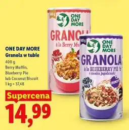 Lidl ONE DAY MORE Granola w tubie oferta