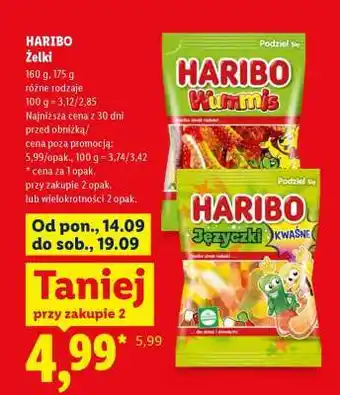 Lidl HARIBO Żelki oferta