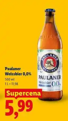 Lidl Paulaner Weissbier 0,0% oferta