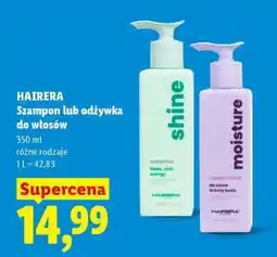 Lidl HAIRERA Szampon lub odżywka do włosów oferta