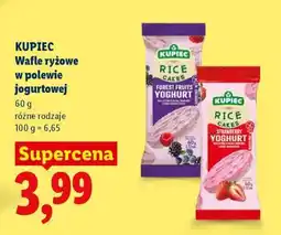 Lidl KUPIEC Wafle ryżowe w polewie jogurtowej oferta