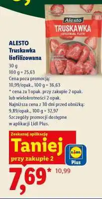 Lidl Alesto Truskawka liofilizowana oferta