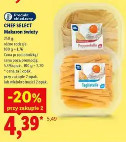 Lidl CHEF SELECT Makaron świeży oferta