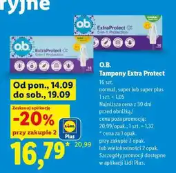 Lidl o.b. Tampony Extra Protect oferta