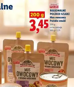 Lidl REGIONALNE POLSKIE SZLAKI Mus owocowy Polskie smaki oferta