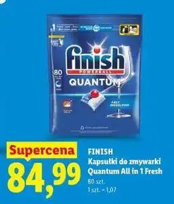 Lidl Finish Kapsułki do zmywarki Quantum All in 1 Fresh oferta