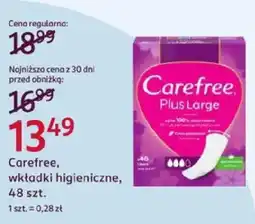 Rossmann Carefree wkładki higieniczne oferta