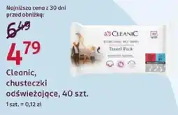 Rossmann Cleanic, chusteczki odświeżające oferta
