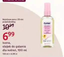 Rossmann Isana olejek do golenia dla kobiet oferta