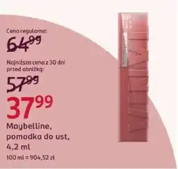 Rossmann Maybelline pomadka do ust oferta