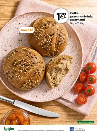 Żabka Bulka pszenno-żytnia z ziarnami oferta