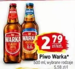 Delikatesy Sezam Piwo Warka oferta