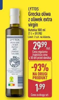 ALDI LYTTOS Grecka oliwa z oliwek extra virgin oferta