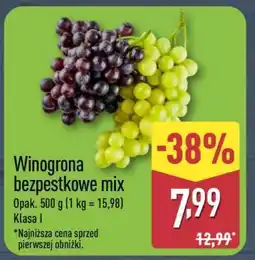 ALDI Winogrona bezpestkowe mix oferta