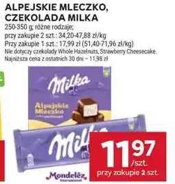 Stokrotka Market Alpejskie Mleczko, czekolada MILKA oferta