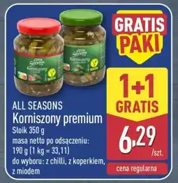 ALDI ALL SEASONS Korniszony premium oferta