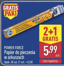 ALDI POWER FORCE Papier do pieczenia w arkuszach oferta