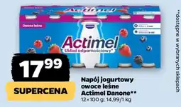 Netto Napój jogurtowy owoce leśne Actimel Danone oferta