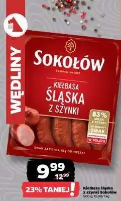 Netto Kiełbasa śląska z szynki Sokołów oferta