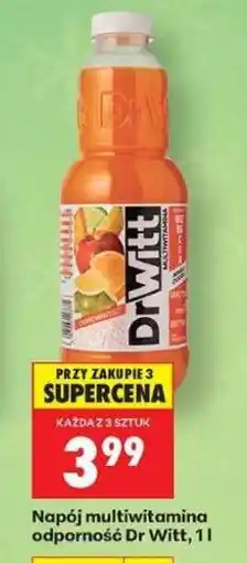 Biedronka Napój multiwitamina odporność Dr Witt, 1 l oferta