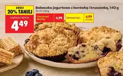 Biedronka Babeczka jogurtowa z borówką i kruszonką, 140 g oferta