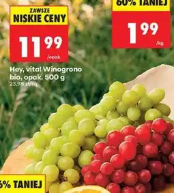 Biedronka Hey, vita! Winogrono bio, opak. 500 g oferta