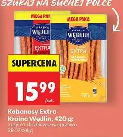 Biedronka Kabanosy Extra Kraina Wędlin, 420 g oferta