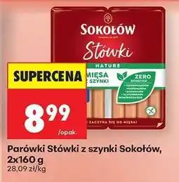 Biedronka Parówki Stówki z szynki Sokołów, 2x160 g oferta