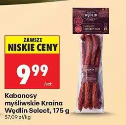 Biedronka Kabanosy myśliwskie Kraina Wędlin Select, 175 g oferta