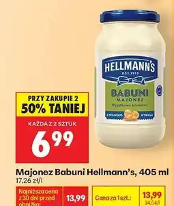 Biedronka Majonez Babuni Hellmann's, 405 ml oferta