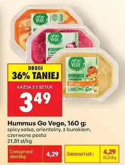 Biedronka Hummus Go Vege, 160 g oferta