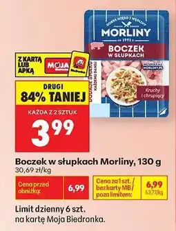 Biedronka Boczek w słupkach Morliny, 130 g oferta