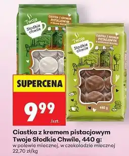 Biedronka Ciastka z kremem pistacjowym Twoje Słodkie Chwile, 440 g oferta