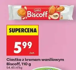 Biedronka Ciastka z kremem waniliowym Biscoff, 110 g oferta