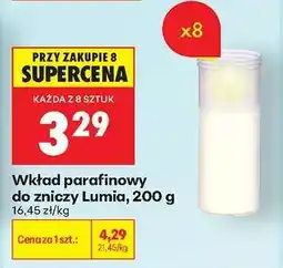 Biedronka Wkład parafinowy do zniczy Lumia, 200 g oferta