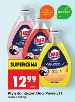Biedronka Płyn do naczyń Dual Power, 1 l oferta
