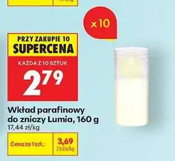 Biedronka Wkład parafinowy do zniczy Lumia, 160 g oferta