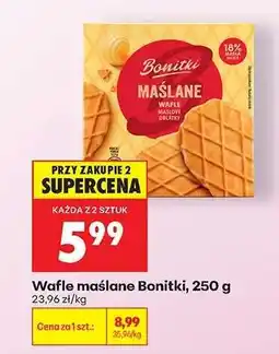 Biedronka Wafle maślane Bonitki, 250 g oferta