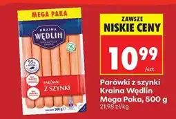 Biedronka Parówki z szynki Kraina Wędlin Mega Paka, 500 g oferta