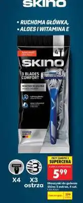 Biedronka Maszynki do golenia Skino 3 Ostrza, 4 szt oferta