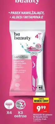 Biedronka Maszynki do golenia Be Beauty Care 3 ostrza, 4 szt oferta