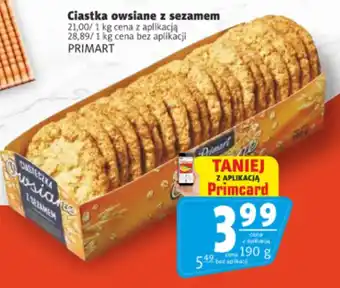 Ciasteczka Owsiane z Sezamem