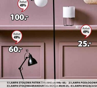 JYSK Lampa stołowa Brandur oferta