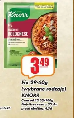 Sezamek Fix Spaghetti Bolognese Knorr oferta