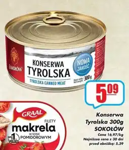 Sezamek Konserwa Tyrolska Sokółów oferta
