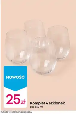 Pepco Komplet 4 szklanek oferta