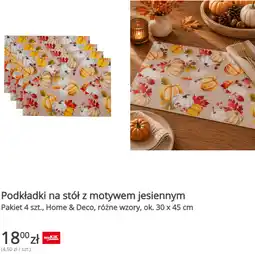 KiK Podkładki na stół z motywem jesiennym Home & Deco oferta