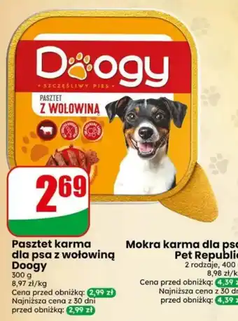 Pasztet karma dla psa z wołowiną Doogy