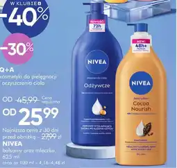 SuperPharm Nivea balsamy oraz mleczko oferta